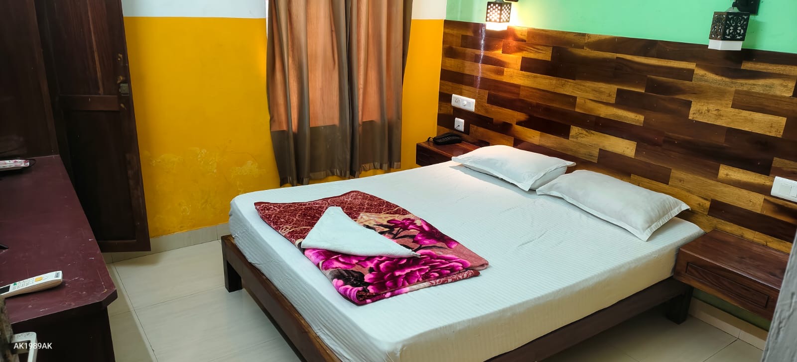 Bedroom interior at Jumayira International hotel Kovalam